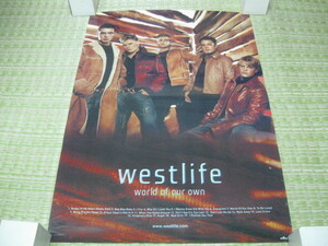 westlife ウエストライフ/ world of our own / B2ポスター　使用済みポスター