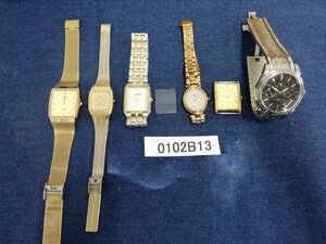 0102B13　腕時計　文字盤　ジャンク品　おまとめ6点　ELGIN　SEIKOセイコー　BULOVA など ※動作未確認・風防外れあり