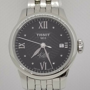 【良品】TISSOTティソT41118356LE LOCLEルロックルBKダイヤ箱付きレディース腕時計