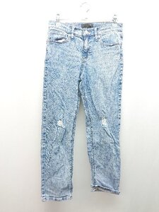 ◇ BANANA REPUBLIC バナナリパブリック デニムパンツ ダメージ加工 ジーンズ サイズ27/4 ライトブルー レディース E