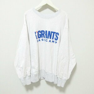 良品 21AW THE SHINZONE シンゾーン GRANTS SWEAT プリント プルオーバー スウェットシャツ トレーナー カットソー F グレー ◆