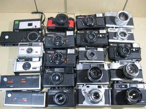 ☆彡レンジファインダーカメラなどまとめて21個YASHICA KONICA minolta OLYMPUS Canon FUJICAなど☆彡