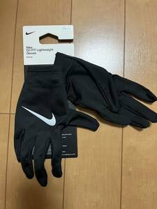 ナイキ NIKE メンズ マイラー ランニンググローブ ブラック DRI-FIT L/XL