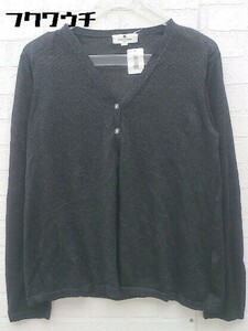 ◇ ◎ courreges クレージュ 長袖 カーディガン サイズ9R グレー レディース