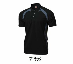 新品 テニス 半袖 シャツ 黒 ブラック XLサイズ 子供 大人 男性 女性 wundou ウンドウ 1710 送料無料