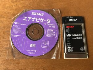 【中古】BUFFALO Air Station WLI-PCM-L11GP　無線LAN カード /エアナビゲーター　動作未確認