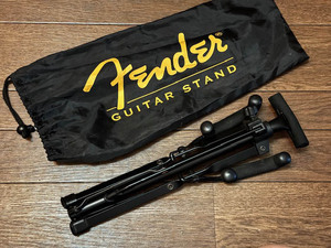 Fender Electrics Mini Stands 折り畳みコンパクトな ギタースタンド フェンダー純正 ロゴ入り ソフトケース付 ギターケースのポケットに
