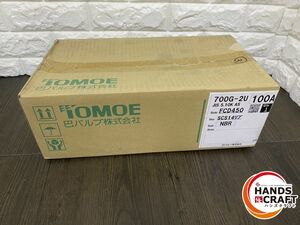 ▽【未使用品】TOMOE 700G-2U バタフライバルブ 100A トモエ 配管資材 巴バルブ