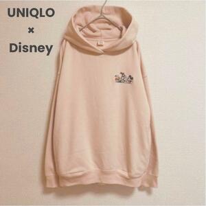 st125 ユニクロ UNIQLO Disney フードパーカー プルオーバー