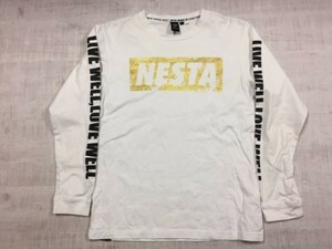 ネスタ NESTA ストリート レゲエ reggae ヒップホップ HIPHOP ロンT 長袖Tシャツ カットソー メンズ M 白