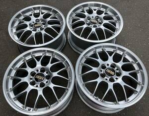 ★本州のみ送料込★ガリ傷無しBBS RS-GT 4本18インチ 8J +40 8.5J +36 PCD114.3 5H RS929 RS902クラウン マークX カムリ ES300h オデッセイ