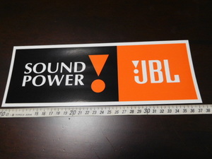 希少レア☆彡新品在庫品・JBL・ジェイビーエル・サウンドパワー・ステッカー（26.5㎝）ノベルティ非売品？スピーカーメーカー・ステレオ