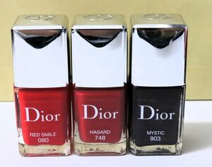 1★Christion Dior クリスチャンディオール ヴェルニ 3点セット 080/748/903 テスター◎5602-33