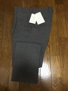 ミスタージェントルマン　ワンタック　グレースラックス　S スリムフィット　mr gentleman slacks slimfit gray 毛