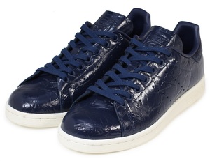 アディダス オリジナルス スタンスミス 22.5cm 定価16500円 ネイビー 紺 Originals STAN SMITH W パテントレザー レディース スニーカー