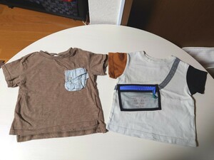 BREEZE ブリーズ 男の子 半袖Tシャツ 半袖トップス 80cm 2枚セット 半袖シャツ