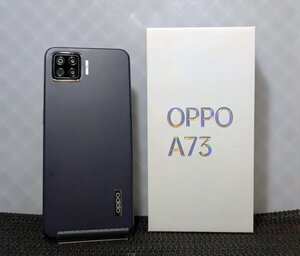 【オウガ・ジャパン正規品】SIMフリー OPPO A73 4GB/64GBネイビー・ブルー有機EL フルHD / 完動・美品・元箱付き　