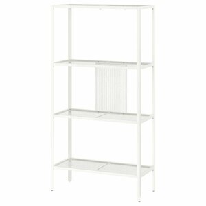 IKEA シェルフユニット, 本棚,BAGGEBO メタル/ホワイト 60x25x116 cm 送料￥750!