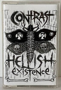 CONTRAST / Hellish Existence (Cassette Tape) AnxietyRecords crust dbeat hardcorepunk punkcassette russianpunk ロシアパンク テープ