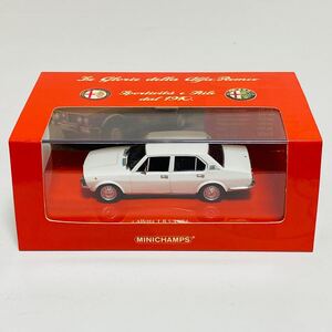 【美品】MINICHAMPS ミニチャンプス 1/43 Alfa Romeo Alfetta 1.8 1972 White アルファロメオ アルフェッタ ホワイト ミニカー モデルカー