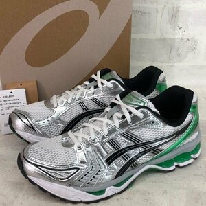 asics 箱有 GEL-KAYANO 14 ゲルカヤノ WHITE/MALACHITE GREEN 1201A019-110 スニーカー SIZE: 27cm ホワイト/グリーン MH632024082306