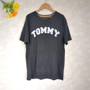 【M】TOMMY HILFIGER Tシャツ プリントロゴ 黒