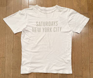 ■THE POOL AOYAMA & SATURDAYS 美品 SATURDAYS NEW YORK CITY Tシャツ WH-M 藤原ヒロシ FRAGMENT