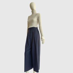 Max MIara week end ワイドパンツ レディース メロディア ウール グレー センタープレス \ Max MIara week end pants wide pants ladies