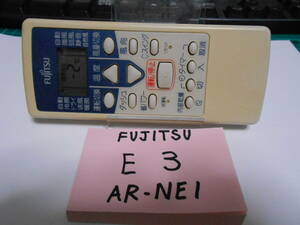 FUJITSU AR-NE1 エアコン　リモコン管理番号　E3