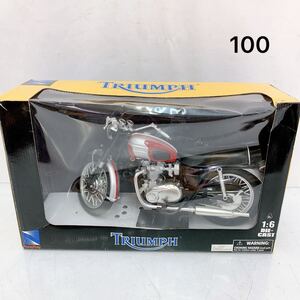 12SD040 Maisto マイスト TRIUMPH 1:6 BONNEVILLE バイク フィギュア 置物 中古 現状品