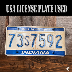 本物 中古（傷や汚れあり）USA LICENSE PLATE アメリカナンバープレート USED No5