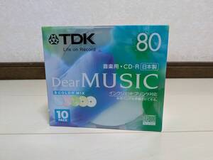 日本製☆未使用/未開封品★TDK 音楽/録音用 CD-R 700MB 80分 10枚組 CD-RDE80CMX10N 土日祝も発送可◎ 太陽誘電 That