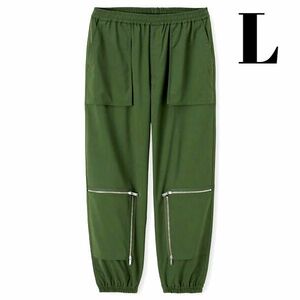 L 新品【GU UNDERCOVER ジップジョガーパンツ 58 DARK GREEN GU × UNDERCOVER ジップジョガーパンツ アンダーカバー コラボ】