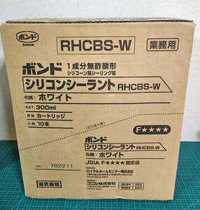 KONISHI シリコンシーラント　RHCBS-W　ホワイト　300m　10本　新古品　 /240662