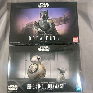 バンダイ 1/12 BB-8&D-O ジオラマセット、ボバ・フェット 未組立セット　スター・ウォーズ プラモデル