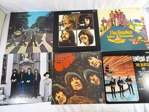 THE BEATLES LP 6組 Yellow Submarine / RUBBER SOUL / HEY JUDE / LET IT BE / ABBEY ROAD他 洋楽ROCKレコード_東Nwk▲135/