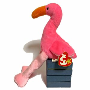 〇面白いな生き物ぬいぐるみシリーズ フラミンゴ　★Ty inc. The Beanie Babies Pinky タイ インク　コレクション ピンキー★PPTY004