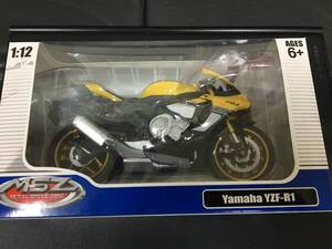 ★未開封・新品★「1/12 DIECAST METAL ダイキャストメタル MSZ METAL SPEED ZONE Yamaha YZF-R1」 オートバイ （奥棚２保管）