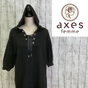 axes femme★アクシーズファム★フード付き ワンピース★サイズM　54-106