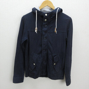 ◆ ユナイテッドアローズ/Green Label Relaxing フード付き ジャケット スウェット ◆ 紺 【メンズS】MENS/6【中古】■