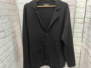 glamb／GB0120/KNT03／Relax knit tailored JKT／サイズ2／ブラック／コットン／グラム／リラックスニットテーラードジャケット