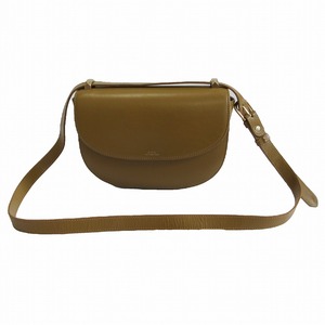 A.P.C. アーペーセー レザー ショルダーバッグ ジュネーブバッグ ブラウン SHOULDER BAGS Jeneve Bag レディース