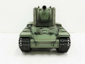 【塗装済み完成品 赤外線バトルシステム付 対戦可能】HengLong Ver.7.0 2.4GHz 1/16 戦車ラジコン ソビエト　KV-II ギガント 3949-1