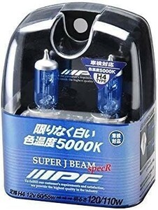 IPF ヘッドライト フォグランプ ハロゲン 車用 H4 5000K 白色 12V用 2本入 車検対応 スーパーJビーム Spec