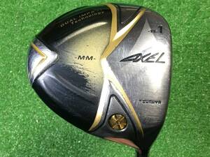 hvc-472 中古　つるやゴルフ　アクセル/AXEL GX MM DUAL IMPACT　ドライバー 11度　純正カーボン R