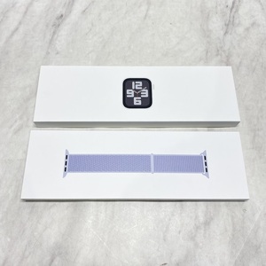 ※1円スタート【新品・未開封品】Apple Watch SE GPSモデル 40mm シルバーアルミニウムケースとブルークラウドスポーツループ