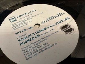 12”★Mike Koglin & U.T.O / Koglin & Dewar A.K.A.State One / Time / Pushed On / トランス