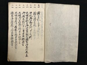 w▽　江戸期　古文書　文書雛形　紐綴じ　墨書き　古文書　/ E03