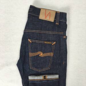 Nudie Jeans ヌーディージーンズ イタリア製 THIN FINN シンフィン スキニーフィット W30 L32 ストレッチ デニム ジーンズ ジップフライ