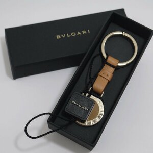 未使用品・保管品 BVLGARI ブルガリ キーリング キーホルダー ブルガリブルガリ 全長約9cm ゴールド金具 外箱付き 現状品